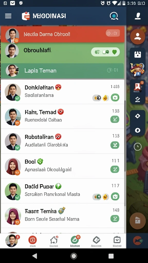 mc777 - Tampilan utama game dengan karakter menarik.
